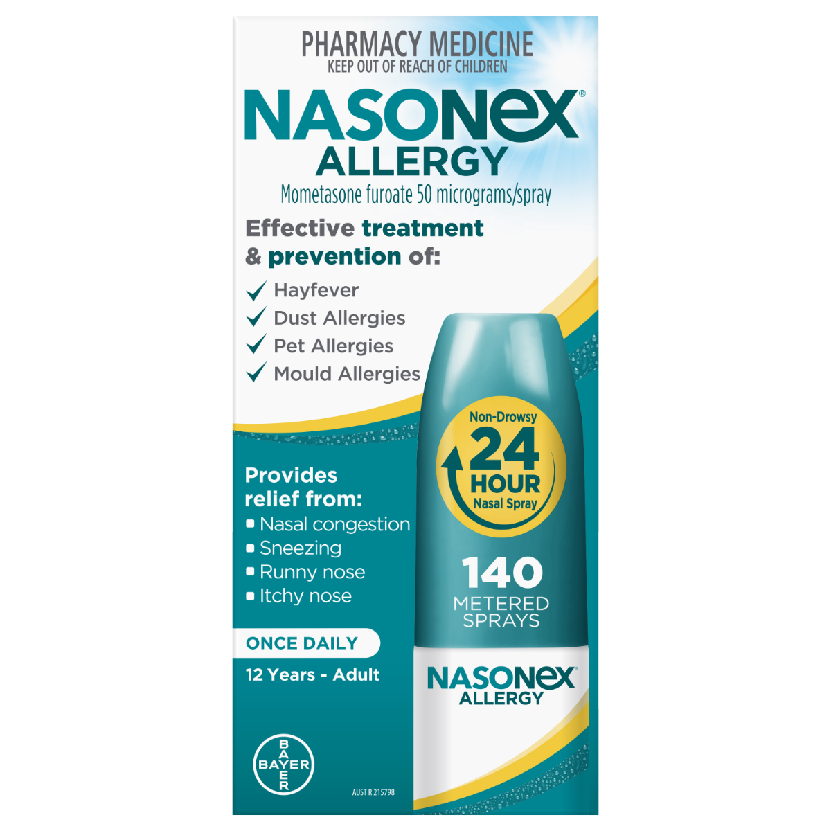 Nasonex® Allergy Nasal Spray 140 Sprays